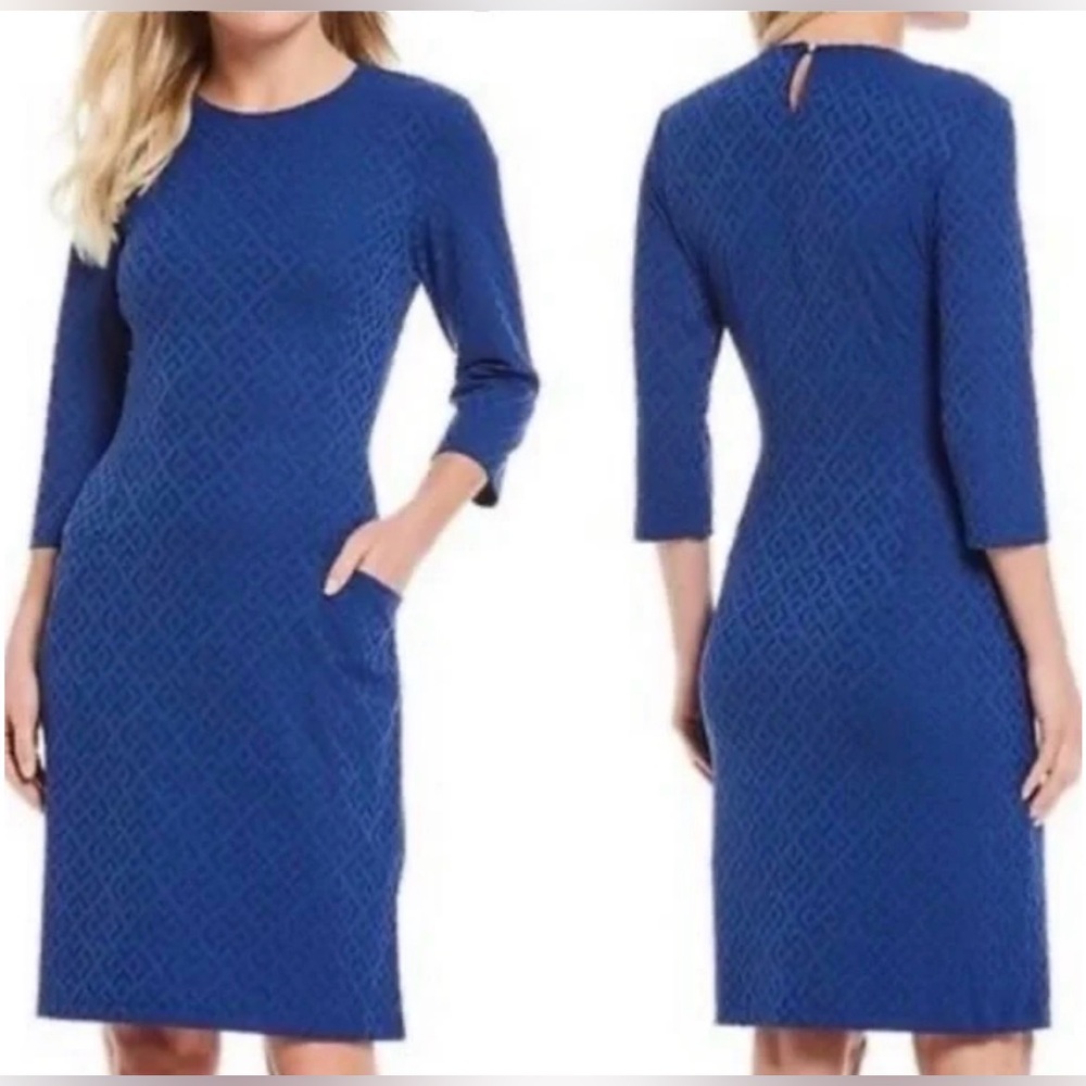 J. McLaughlin Catalyst Catalina Jacquard Sheath Dress size Small